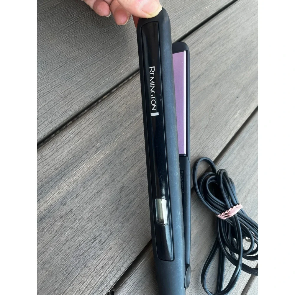 Remington S5500 Digital Anti-Static Ceramic 1 Inch Flat Iron Black Lavender